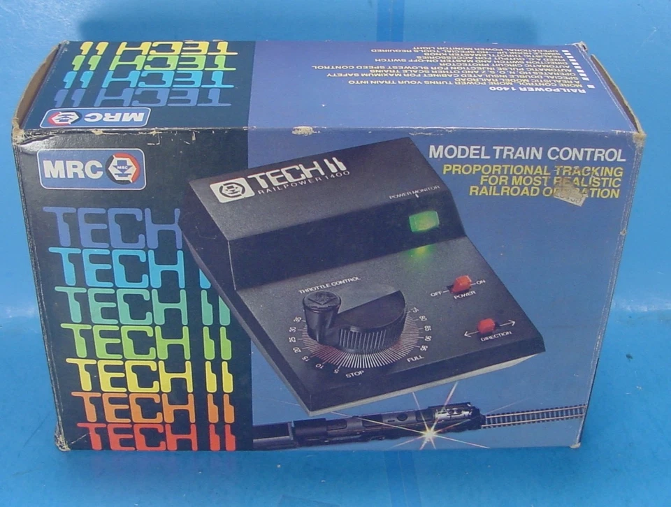 MRC TECH II RAILMASTER 1400 MODEL TRAIN CONTROL TRANSFORMER WORKS FINE. - Image 3 of 4