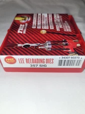 Lee Reloading Steel 3 Die Set for .357 Sig w/ Storage Box 90270