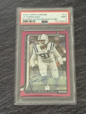 2025 Topps Chrome NFL- Rookie Autographs JT Tuimoloau #RA-JT Pink Refractor /399