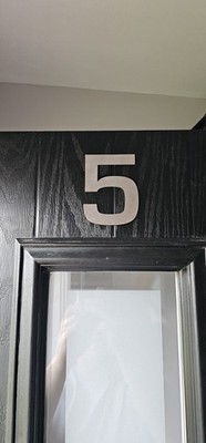 4'' oder 6'' moderne Hausnummern zum Aufkleben gebürsteter Edelstahl