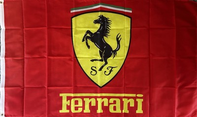 Fahne Ferrari rot 360 430 Enzo F40 F50 F60 La 599 SF90 812 mit
