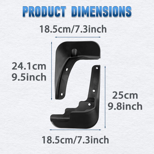 4x Mudguards Mud Flaps Splash Guards Fender For Peugeot 301 2014-2018 - Picture 3 of 6