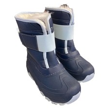 Member's Mark Boy's Warm Cozy Lining Easy On/Off Snow Boot Blue Cove, 3 