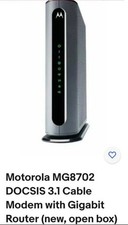 Motorola MG8702 DOCSIS 3.1 Cable Modem Gigabit Router OPEN BOX open box