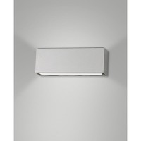 LED AußEnwandleuchte Trigg, IP54, Up/Down, 14W 3000K 1300Lm, Silber