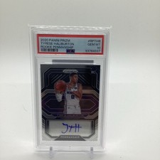 2020 Panini Prizm Rookie Penmanship Tyrese Haliburton #RP-THB Silver Prizm RC