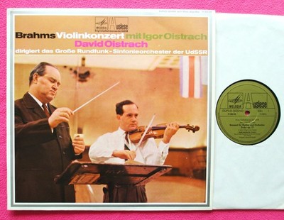 Igor & David Oistrach BRAHMS:Concerto for Violin & Orchestra MELODIA DUPLO-SOUND