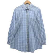 Used Brooks Brothers Est. 1818 long-sleeved cotton check shirt size L men's