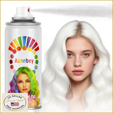 White Temporary Hair Color Spray Washable for Party Halloween Cosplay Kids Adult