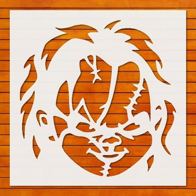 Chucky Jungle Stencil Template for DIY Crafts Wall Art - StencilAir