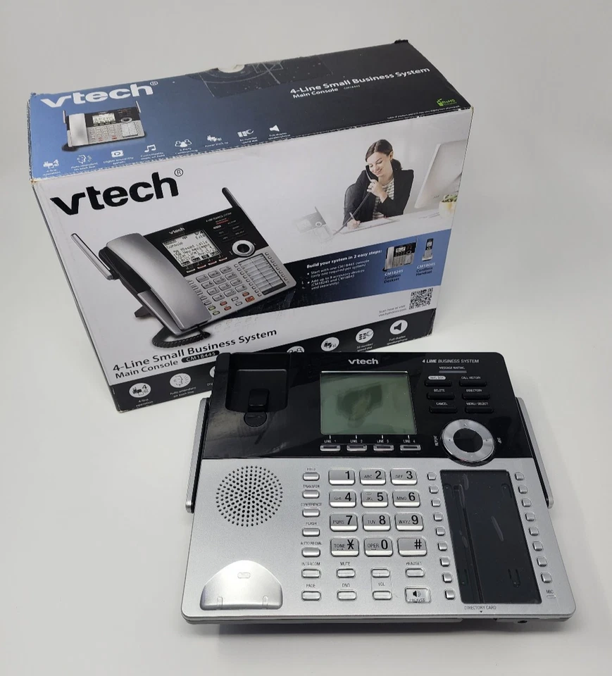 VTech CM18445 DECT 6.0 4-Line Business Office Phone Console w/ Answering System - Image 2 of 4