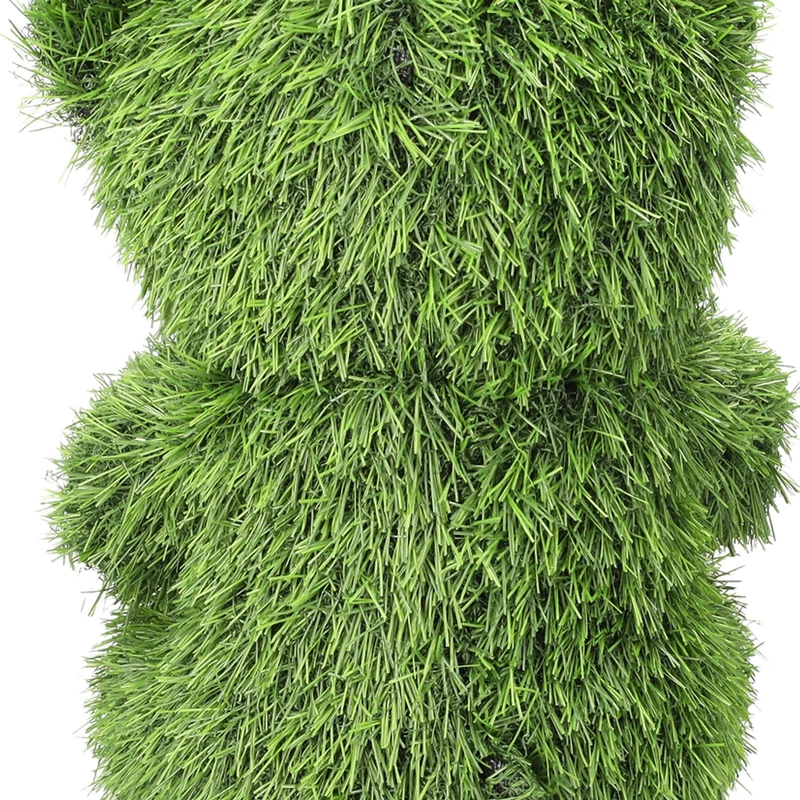 Orso Decorativo in Erba Sintetica Verde Giardino Terrazzo Statua Decorazione, fotografia 7 di 9