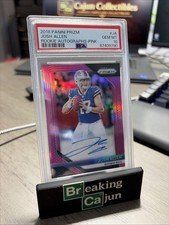 2018 Panini Prizm Josh Allen #RA-JA RC Auto Pink PSA 10
