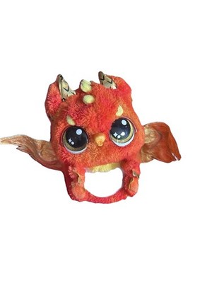Spin Master Hatchimals Interactive Electronic Orange Dragon Plush Toy Gold Wings