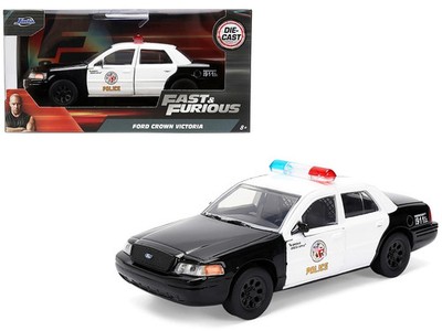 FORD CROWN VICTORIA LAPD ''FAST & FURIOUS'' 1/32 DIECAST METAL CAR BY JADA 36357