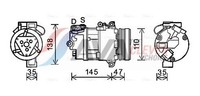 Kompressor Klimaanlage ** Clever FIT ** AVA Clever Choice BWAK395 FüR BMW 12V Z4