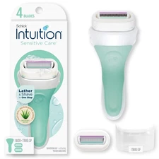 Schickk Intuition Sensitive Care Razor Handle + 4 Refill Cartridges
