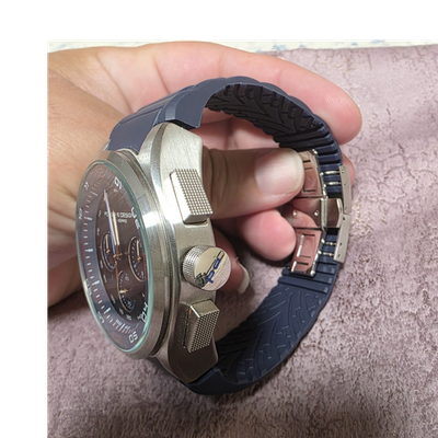 PORSCHE DESIGN dashboard 腕時計 Porsche Design Dashboard Chronograph Blue Dial Quartz Rubber Strap