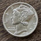 1941 P Mercury Dime Silver Uncirculated BU MS Uncertified