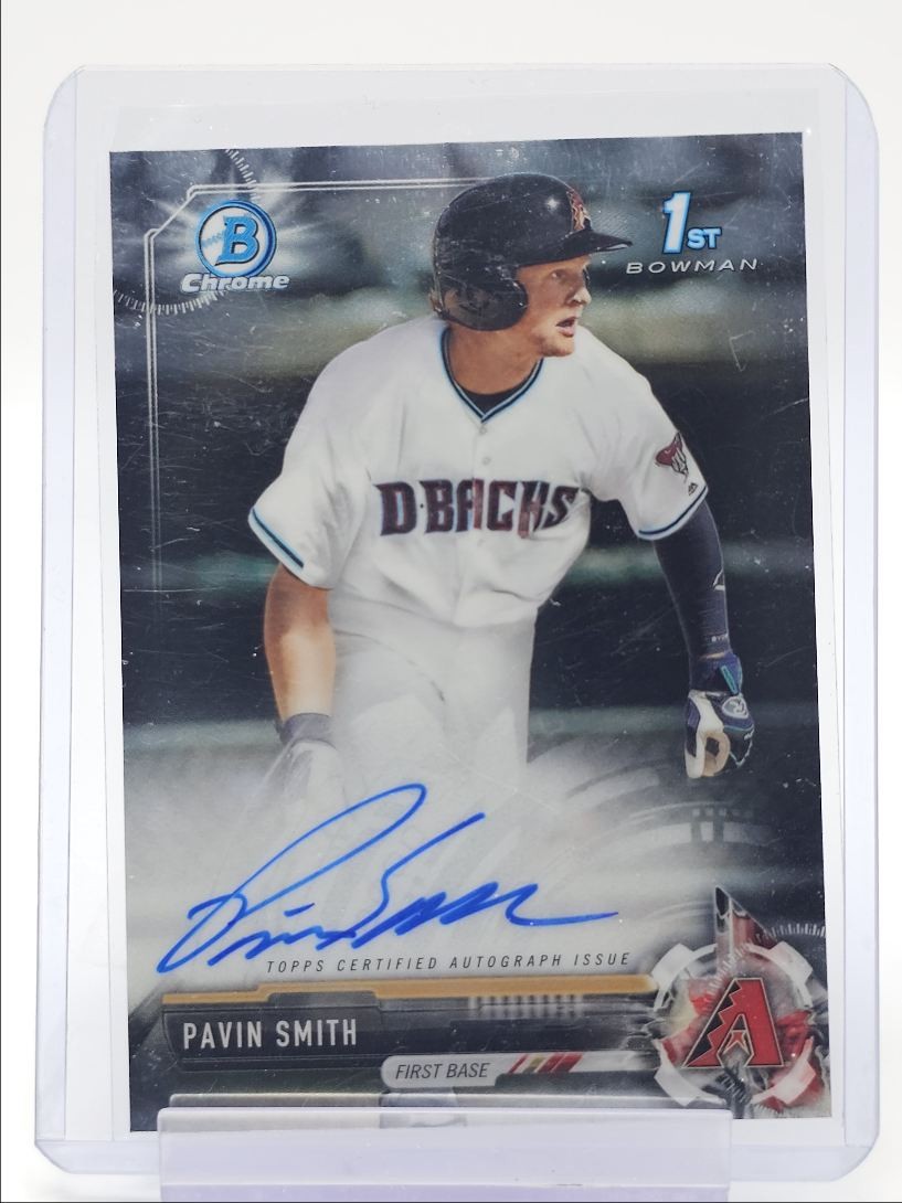 PAVIN SMITH 2017 BOWMAN CHROME DRAFT 1ST AUTOGRAPH BASEBALL AUTO Q1811