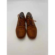 Warfield And Grand Shoes Men 9 Banks Dress Plain Toe Oxford Brown Leather 146802