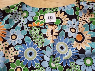 CABI #5900 RARE Happy Top Sz-M Multi Colored Floral S21 EUC | eBay