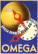 OméGA MONTRE Rfzwv - POSTER HQ 50x70cm d'une AFFICHE VINTAGE