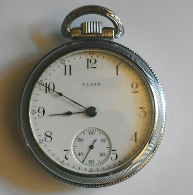 1907 18s 15 Jewels Elgin National Watch Pocket Watch Antique