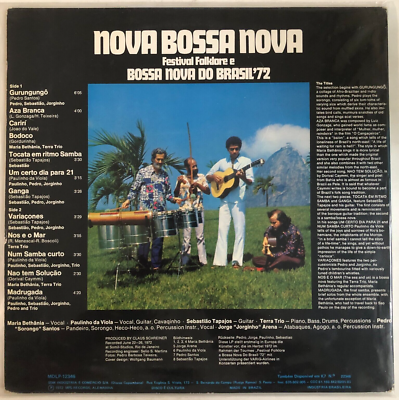 NOVA BOSSA NOVA, FEAT, TERRA TRIO, 1972 BRAZILIAN LP, GATEFOLD | eBay