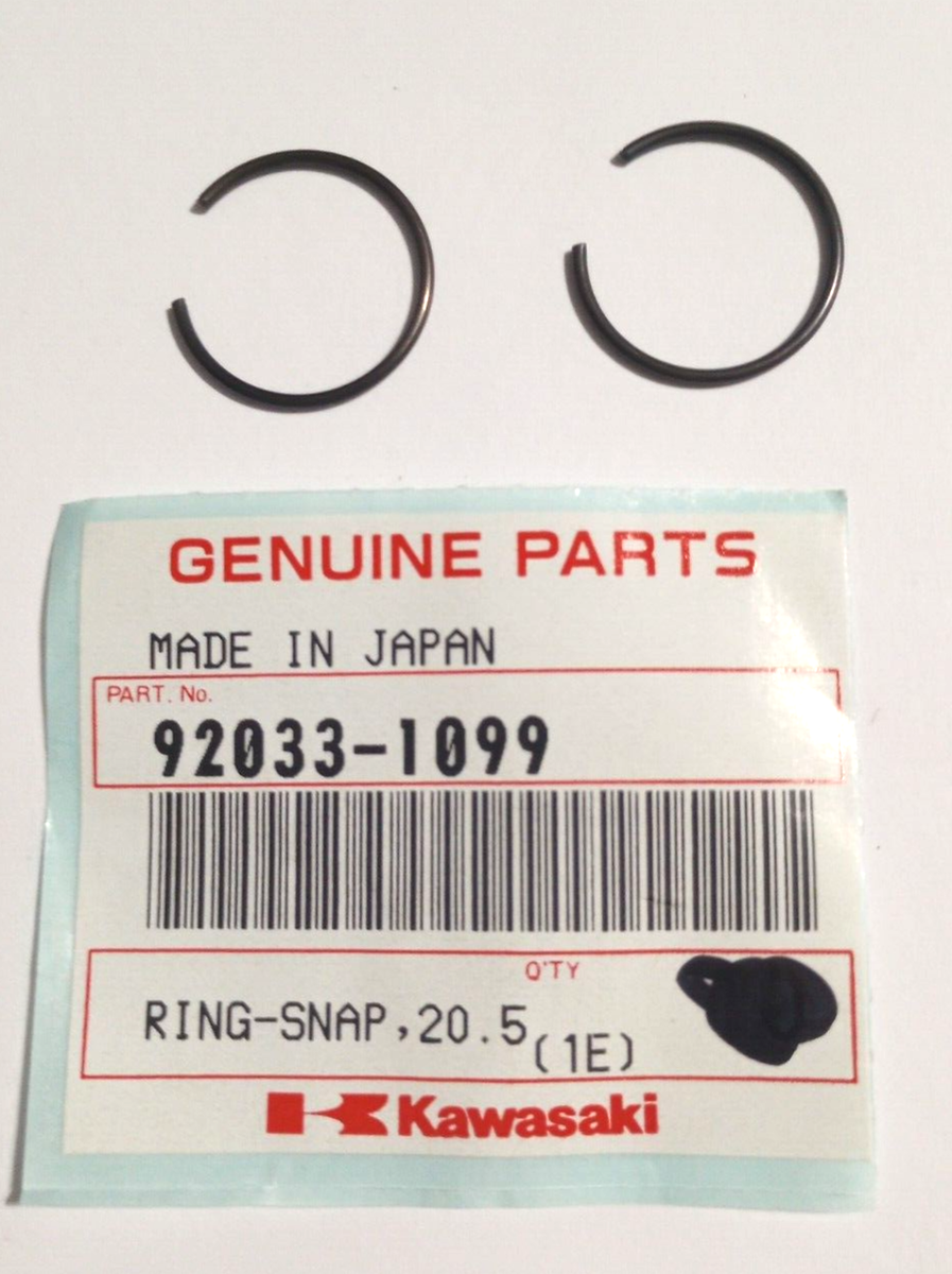 Kawasaki KLF300,ZX-7, ZX-11 Snap Ring NOS 92033-1099 Qty. 2 (L