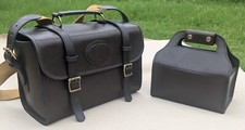 Leather Hand Made Range Bag, Magzin Bag With  Matching Small Cartridge Box