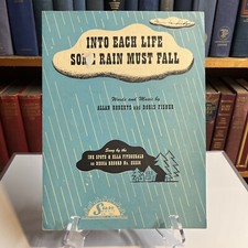 Vintage Sheet Music Into Each Life Some Rain Must Fall Allan Roberts 1944
