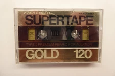 Vintage Realistic Supertape Gold 120 NEW Blank Cassette Tape Radio Shack