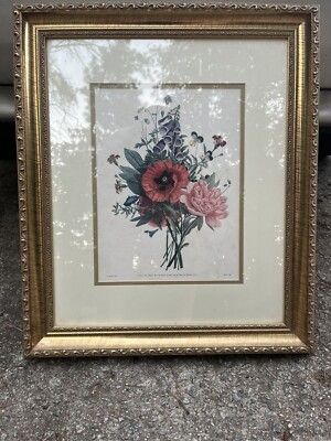 Jean Louis Prevost (JL Prevost) Flower Bouquet Painting Print- Ornate ...