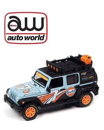 Auto World 1:64 Scale 2018 Jeep Rubicon Gulf Livery Diecast Model Car CP7837-P3 - Picture 3 of 3