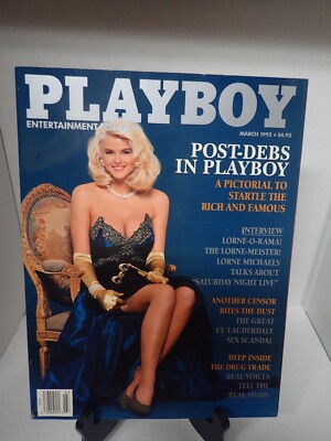 PLAYBOY MAGAZINE MARCH 1992, ANNA NICOLE SMITH, TYLYN JOHN, GOOD-VG
