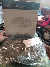 Pampered Chef Set Of 2 Microwave Chip Maker 1241