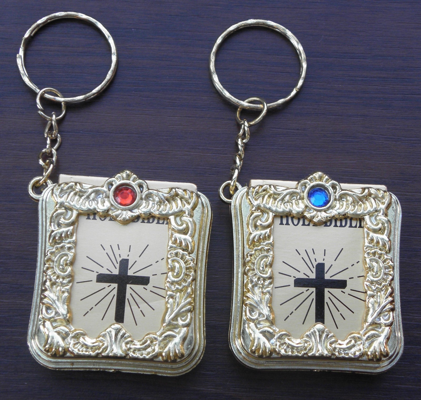Miniature Bible Key Ring Catholic Keychain Communion Christening Keyring eBay