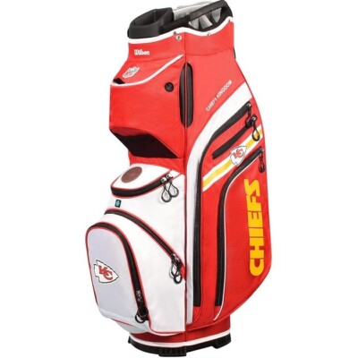 WIlson Golf NFL Officially Licensed Golf Cart Bags 14-Way Kansas City  Chiefs
