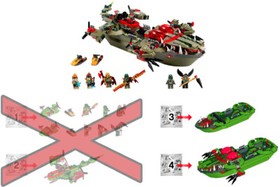 LEGO 70006 Cragger's Command Ship: NEW SEALED BAGS #3 #4 ONLY  Chima partial set