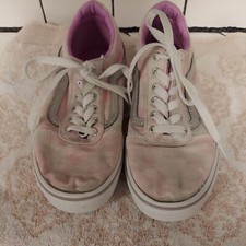 vans old skool Missy size 4 Pink Tie Dye Patern Low Top