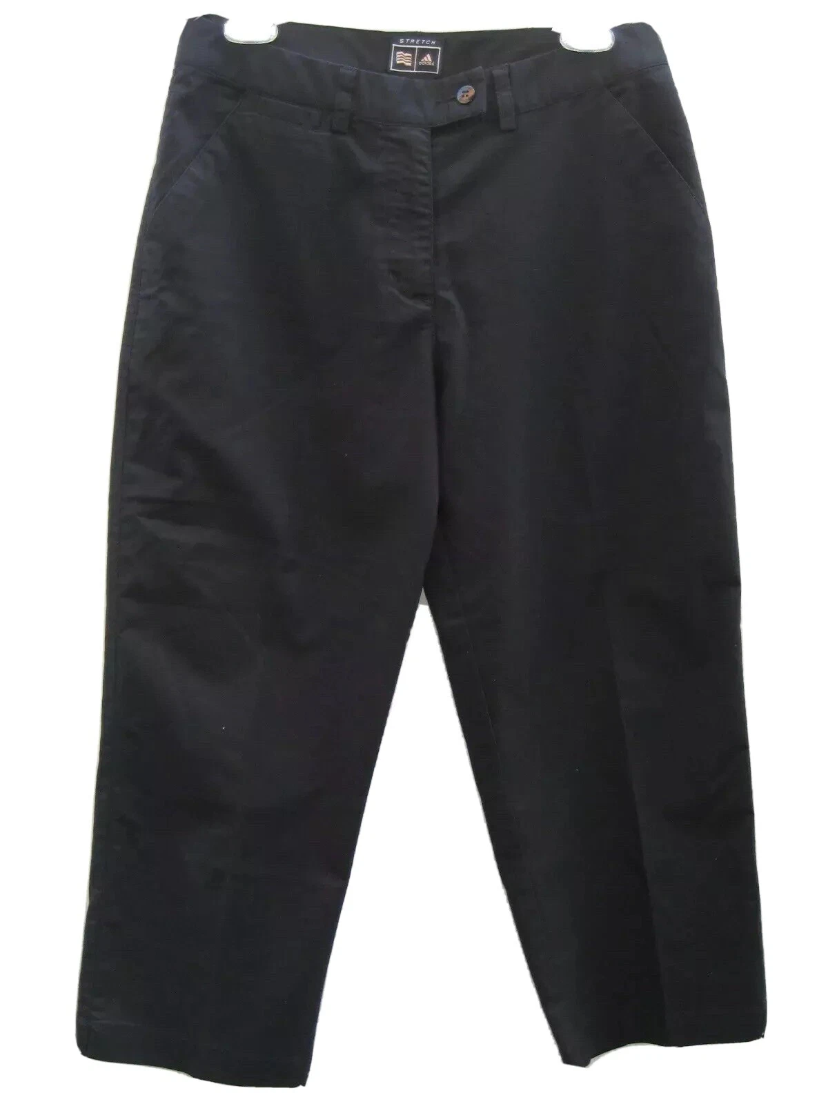 Pantaloni alla caviglia elasticizzati Adidas donna taglia 8 neri