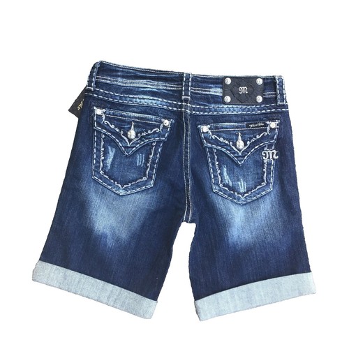Y2K Miss Me Jeans Womens 27 Blue Eyelet Flap Pocket Bootcut Denim