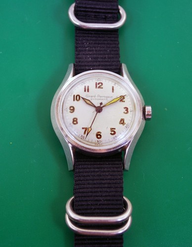 Vintage 60s Girard-Perregaux Gyromatic Automatic Military Watch Original Dial - Picture 3 of 10