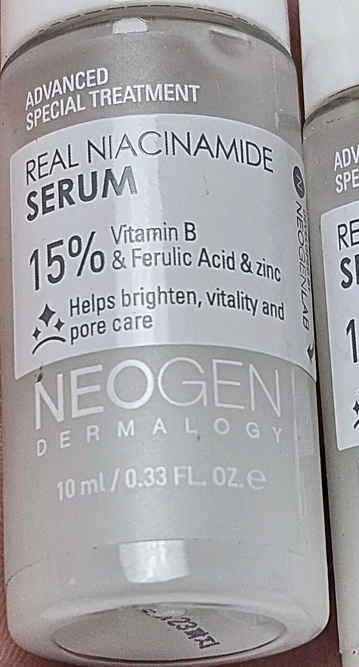 2x NEOGEN DERMALOGY real niacinamide serum 15% vitamin B, NEW 10mL / .33 oz - Image 3 of 4