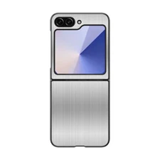 For Galaxy Z Flip 6 Stainless Steel Metal Shockproof Rugged Protective Case