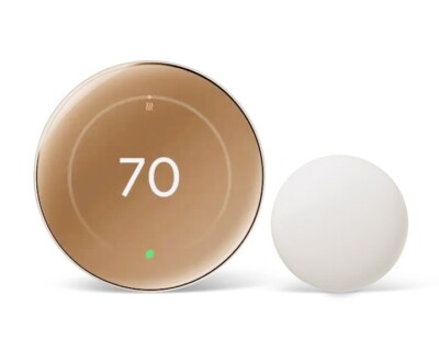 New Google Nest Learning Thermostat (4th Gen) with Temperature Sensor (2nd Gen)