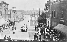 Depot Street View Clinton Tennessee TN - Reprint