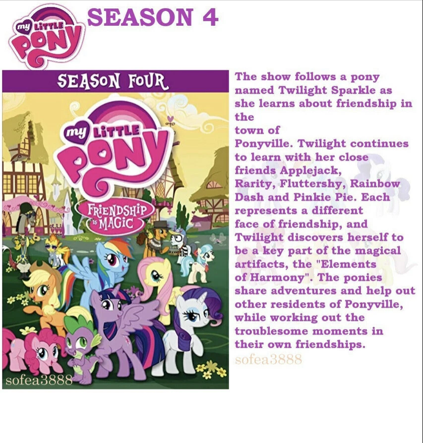My Little Pony: Friendship Is Magic Season 4,5,6,7,8,9 DVD ~ All Region English - Image 3 of 4