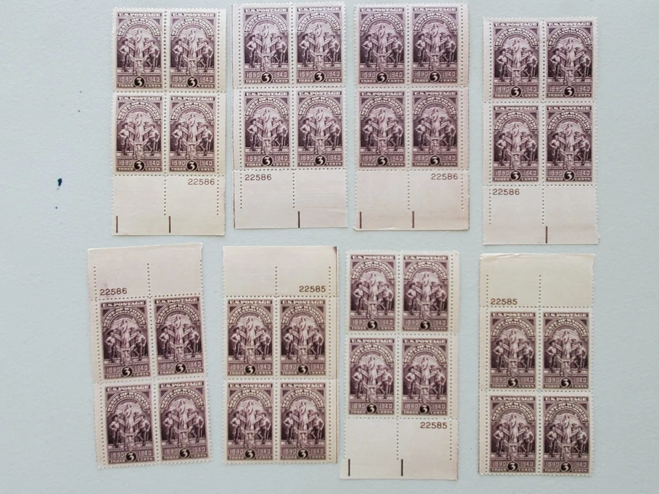 Scott 897 Wyoming Statehood 1940 3c US Plate Blocks 369 Total Stamps - Image 4 of 4